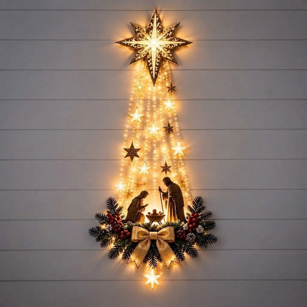 Décoration Murale Nativité Lumineuse